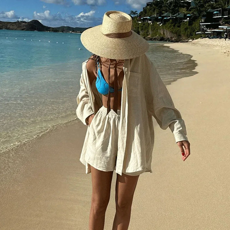 UPF 50+ Women's Wide Brim Bucket Hat with Ribbon Ties