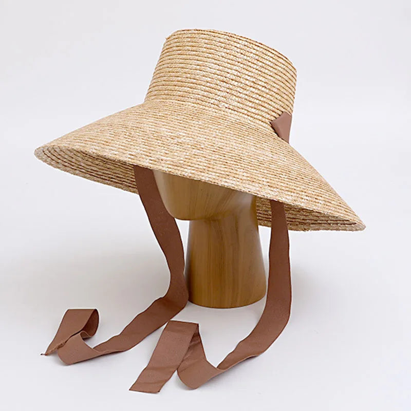 UPF 50+ Women's Wide Brim Bucket Hat with Ribbon Ties