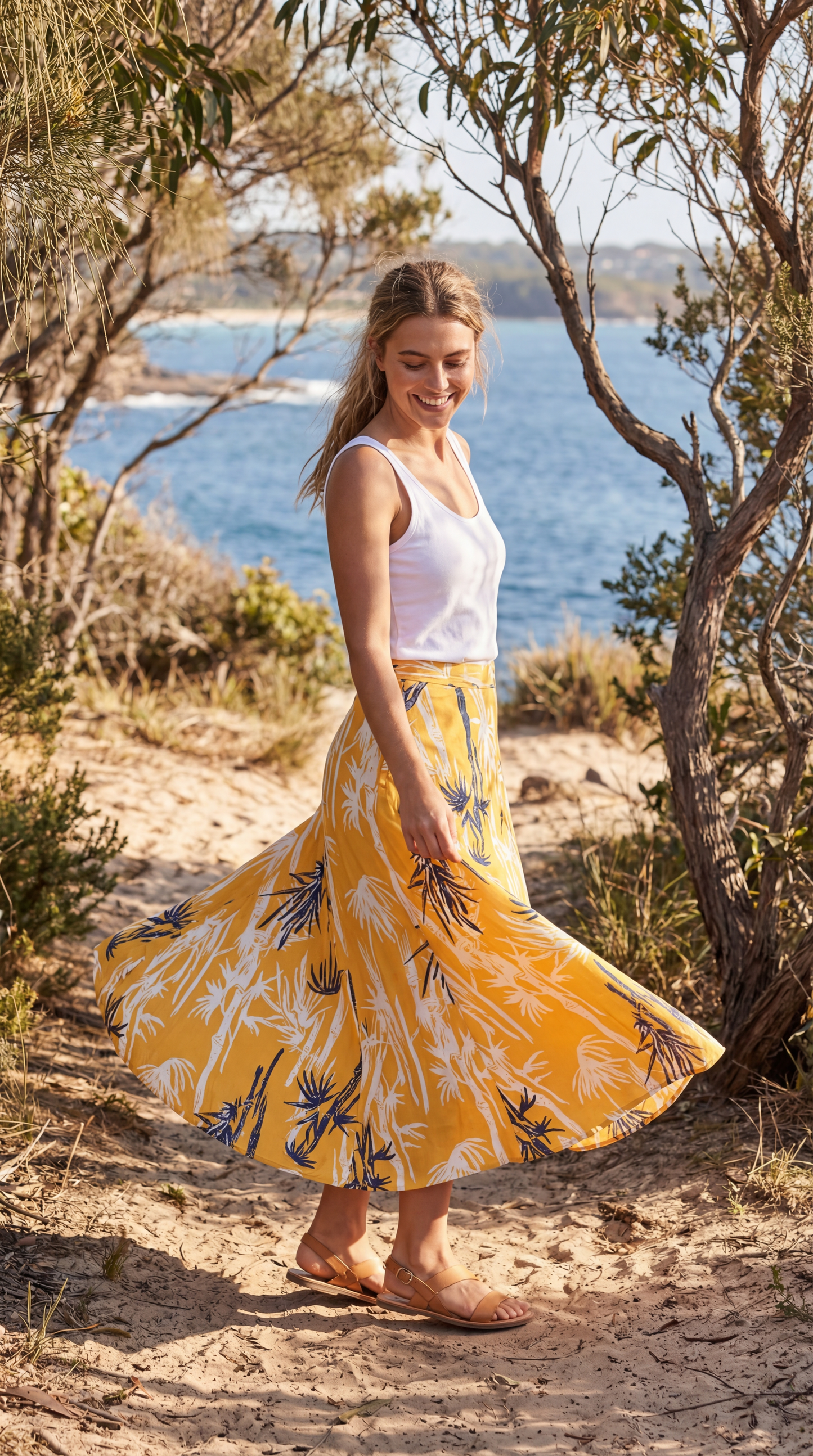 UPF 50+ Convertible Maxi Beach Skirt