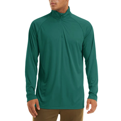 UPF 50+ Zip Neck Long-Sleeve Summer Shirt