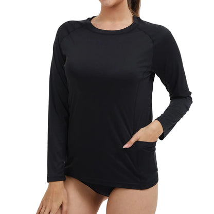 UPF 50+ Quick Dry Long Sleeve T-Shirt with Pockets