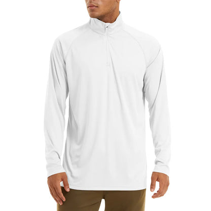 UPF 50+ Zip Neck Long-Sleeve Summer Shirt