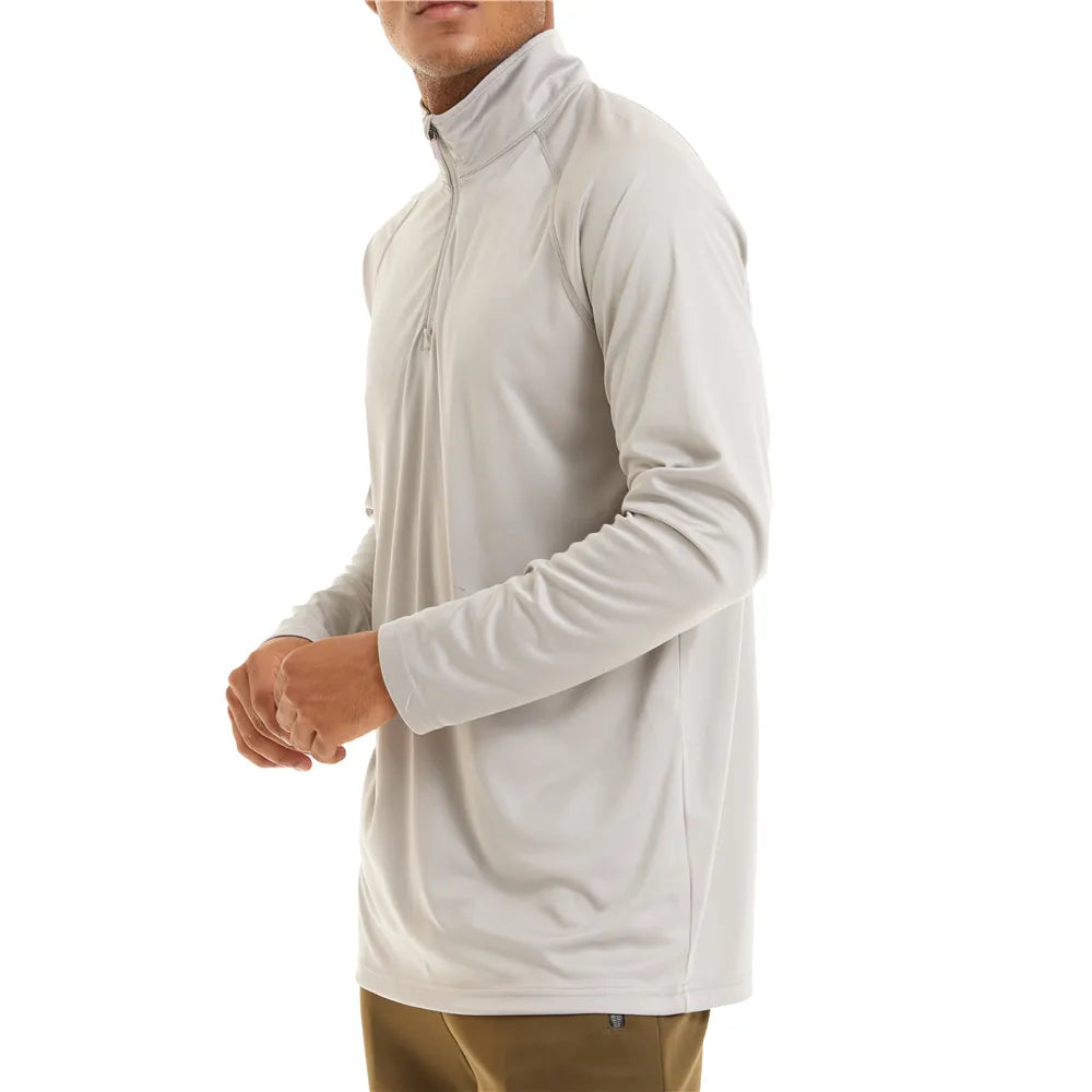 UPF 50+ Zip Neck Long-Sleeve Summer Shirt