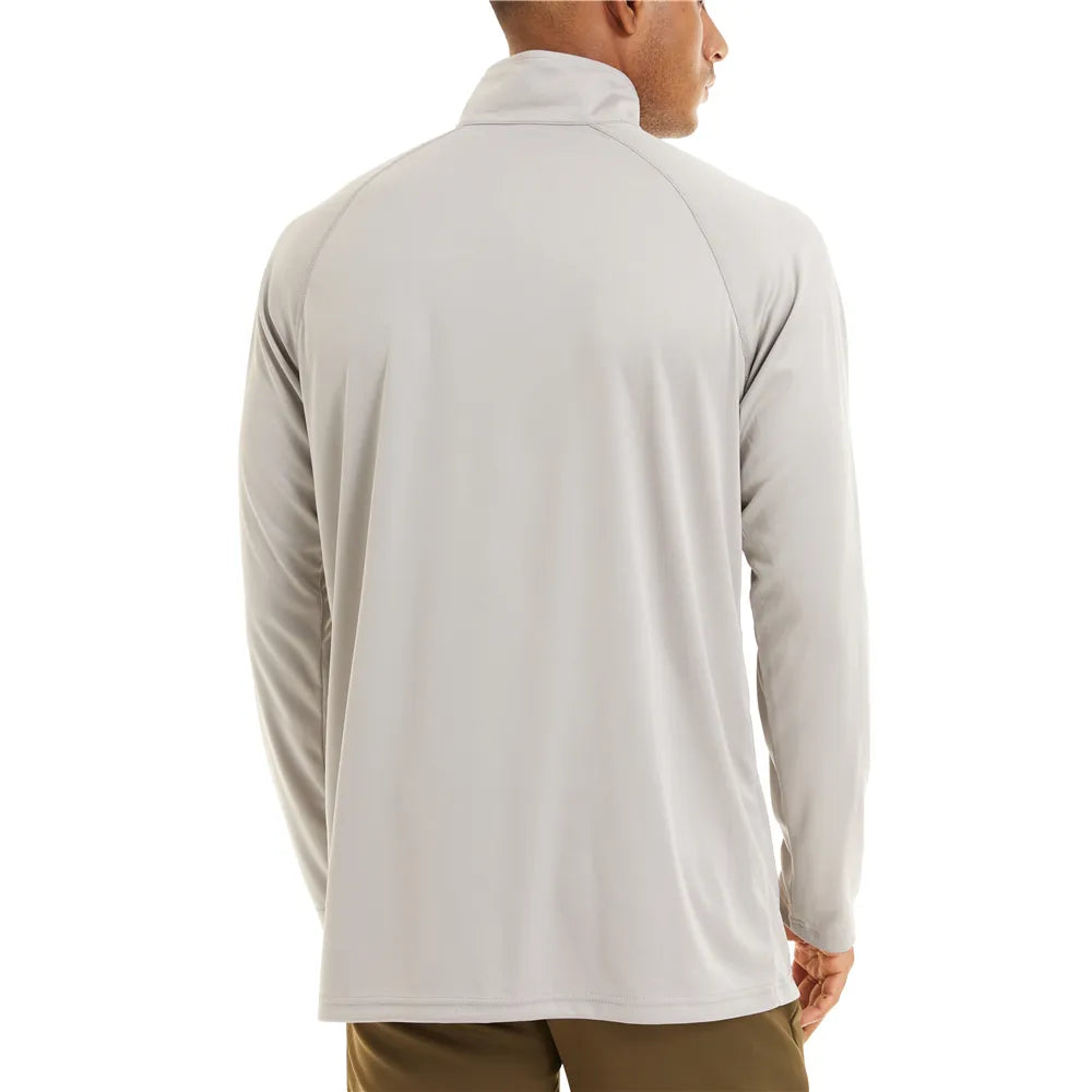 UPF 50+ Zip Neck Long-Sleeve Summer Shirt