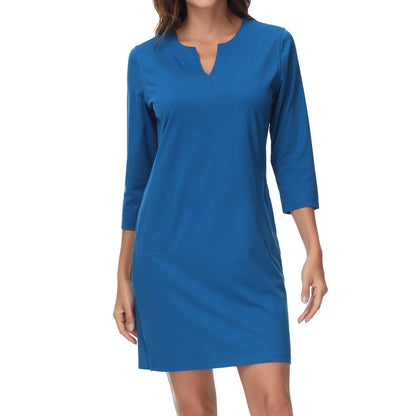 UPF 50+ 3/4 Sleeve Sun Dress