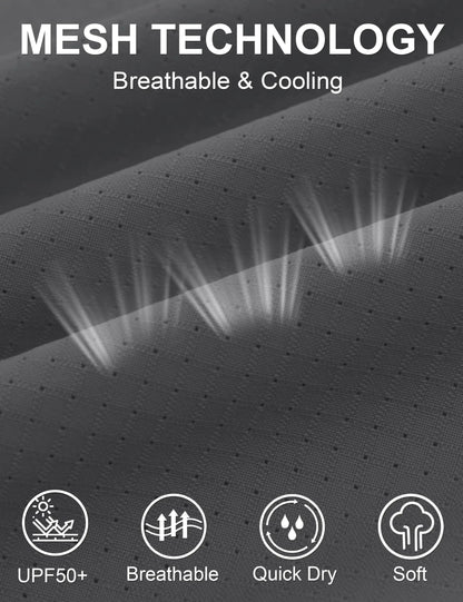 UPF 50+ Long Sleeve Button Down Shirt with Utility Pockets