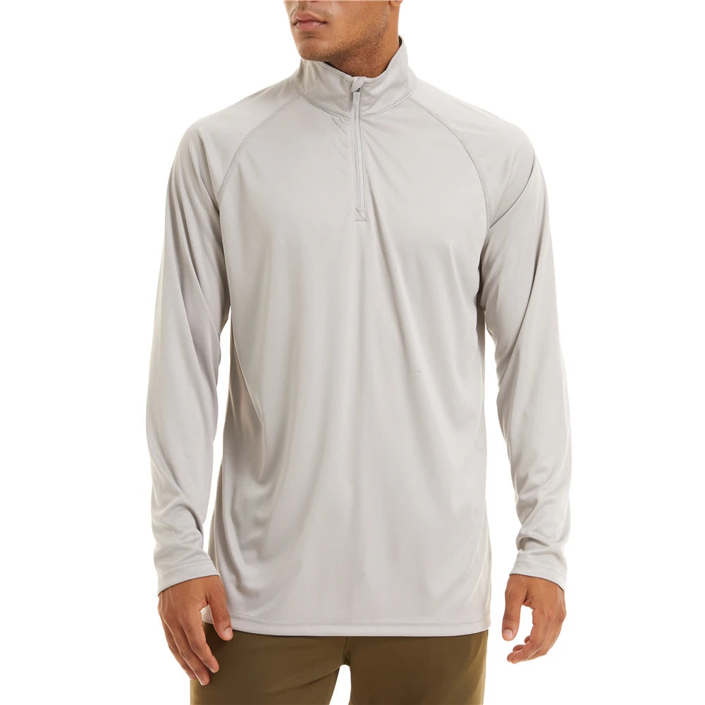 UPF 50+ Zip Neck Long-Sleeve Summer Shirt