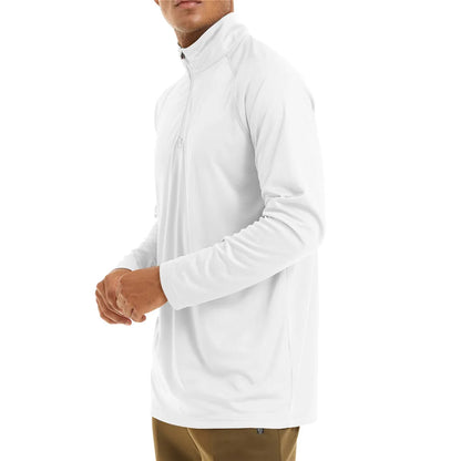 UPF 50+ Zip Neck Long-Sleeve Summer Shirt
