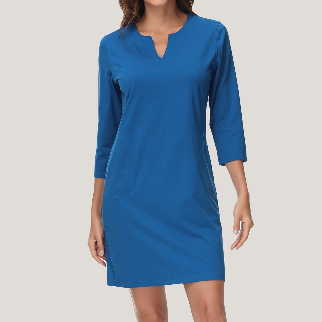 UPF 50+ 3/4 Sleeve Sun Dress